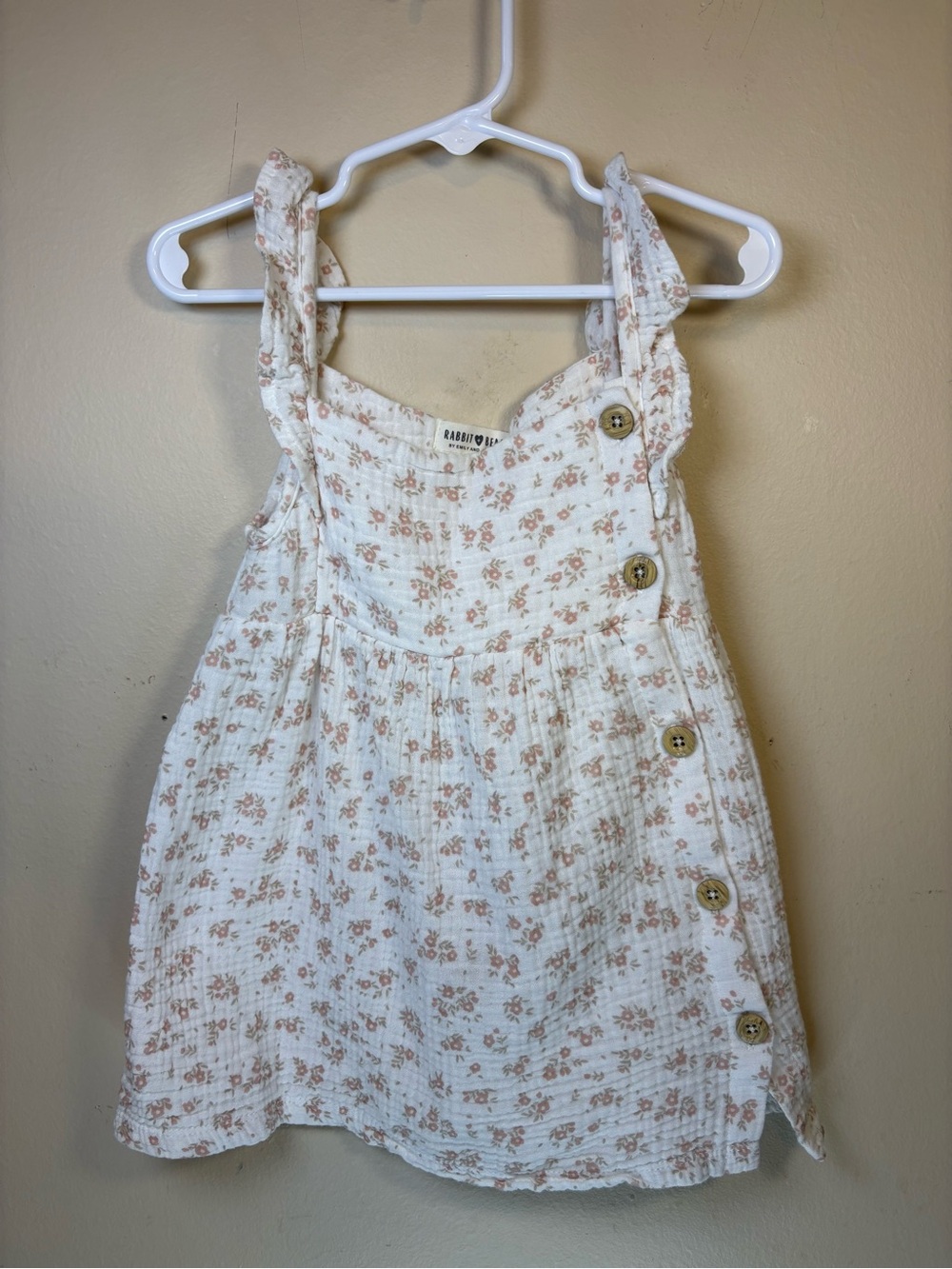 Rabbit + Bear Emily And Oliver Organic Cotton Floral Dress & Shorts Toddler 3T